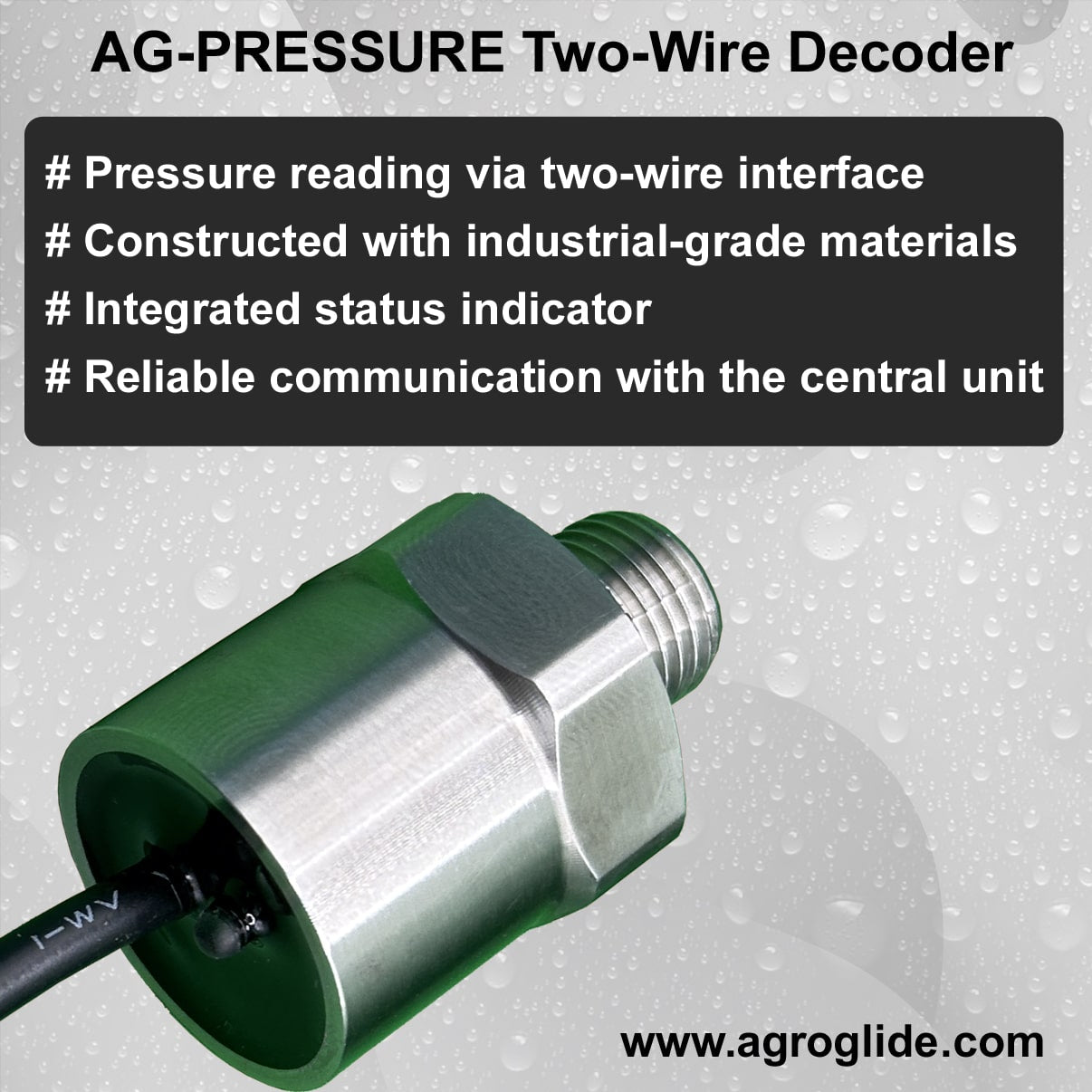 Two-Wire decoder level sensor AgroGlide