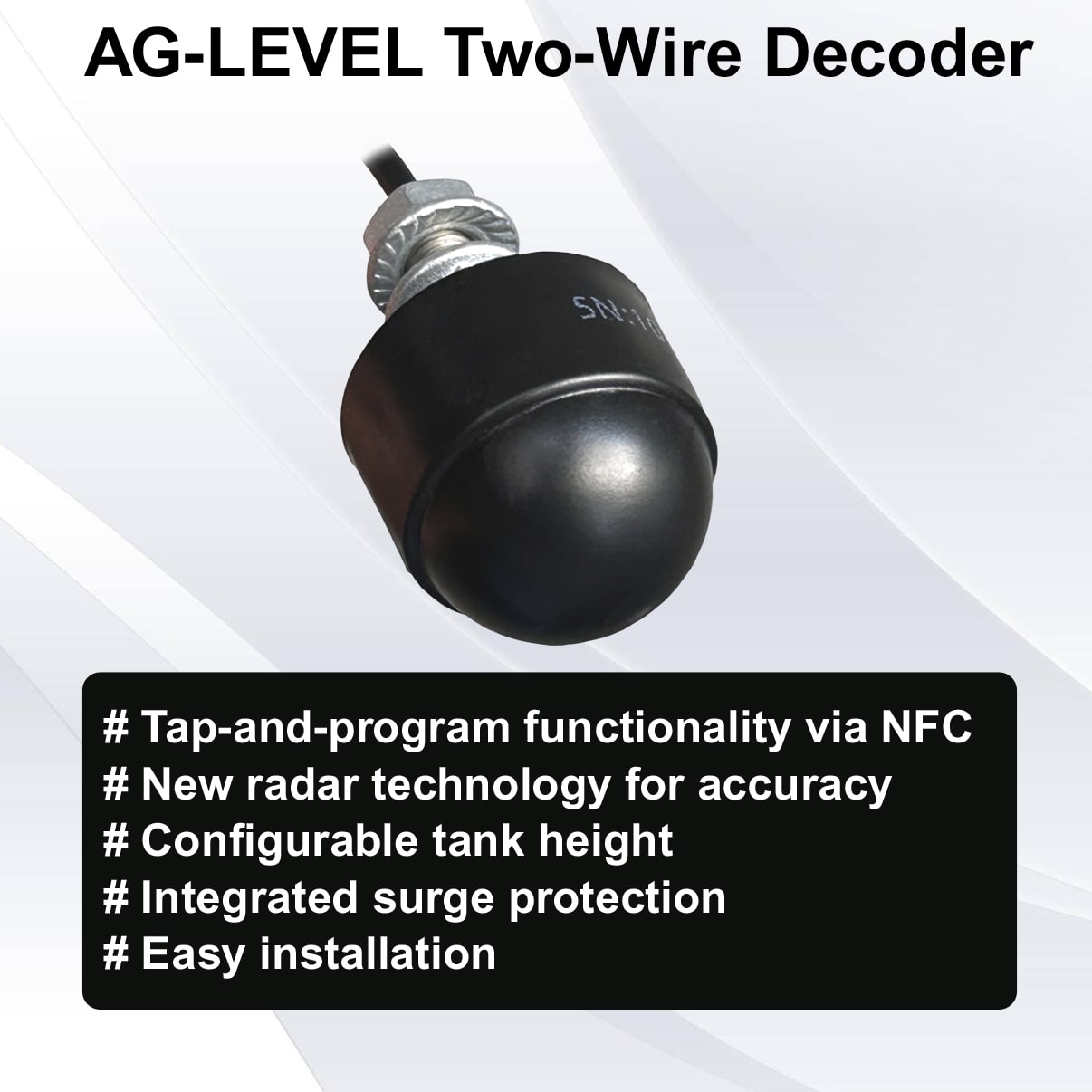 Two-Wire decoder level sensor